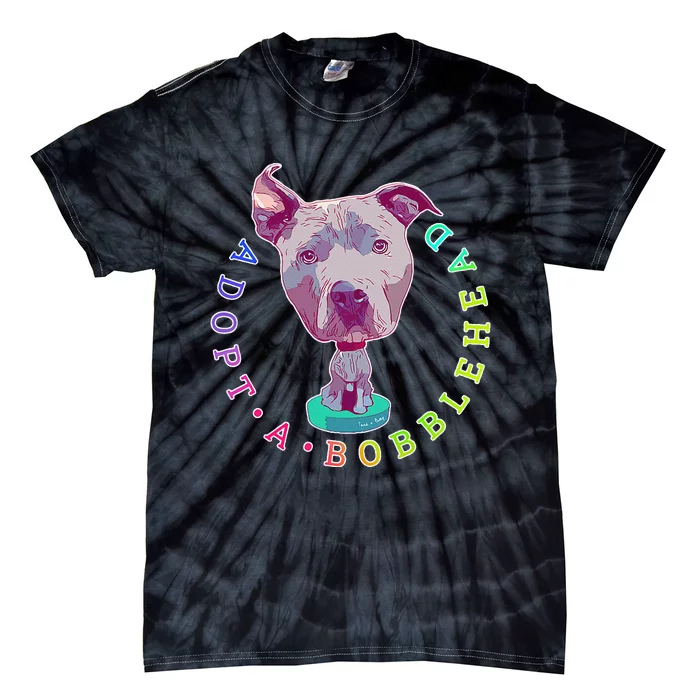 Pit Bull Adopt Rescue Graphic Oversized Tie-Dye T-Shirt