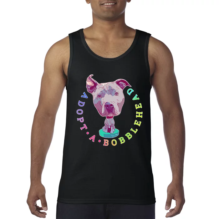 Pit Bull Adopt Rescue Graphic Oversized Tank Top