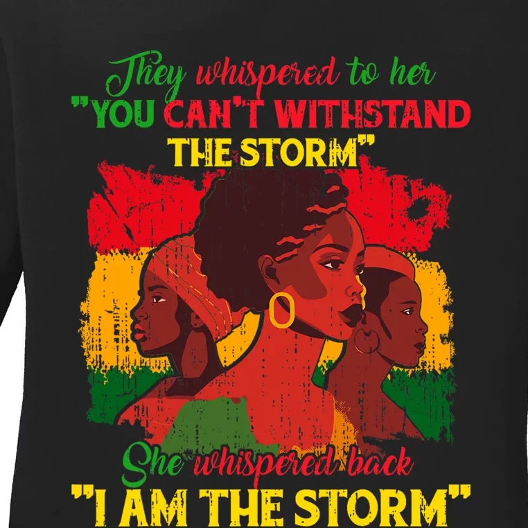 Proud Black African American Ladies Ladies Long Sleeve Shirt