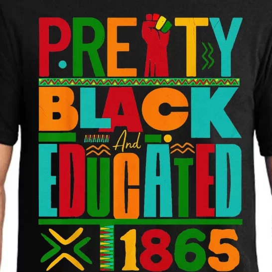 Pretty Black and Educated I Am The Strong African Queen Pajama Set