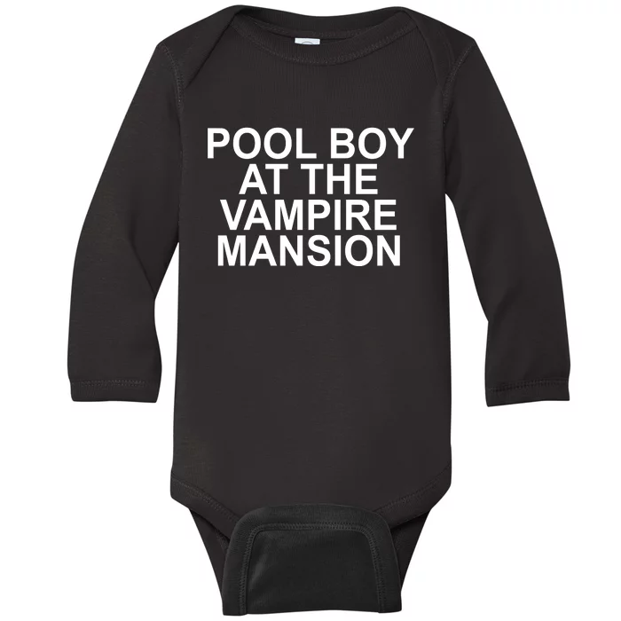 Pool Boy At The Vampire Mansion Baby Long Sleeve Bodysuit