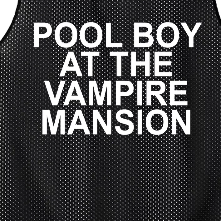 Pool Boy At The Vampire Mansion Mesh Reversible Basketball Jersey Tank