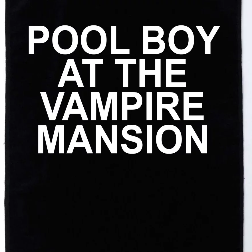 Pool Boy At The Vampire Mansion Platinum Collection Golf Towel