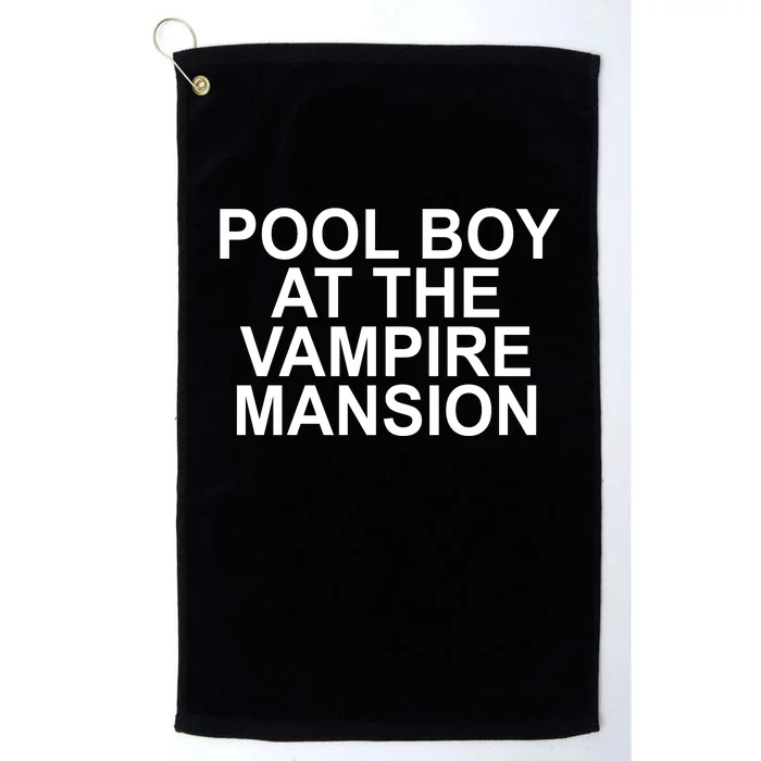 Pool Boy At The Vampire Mansion Platinum Collection Golf Towel