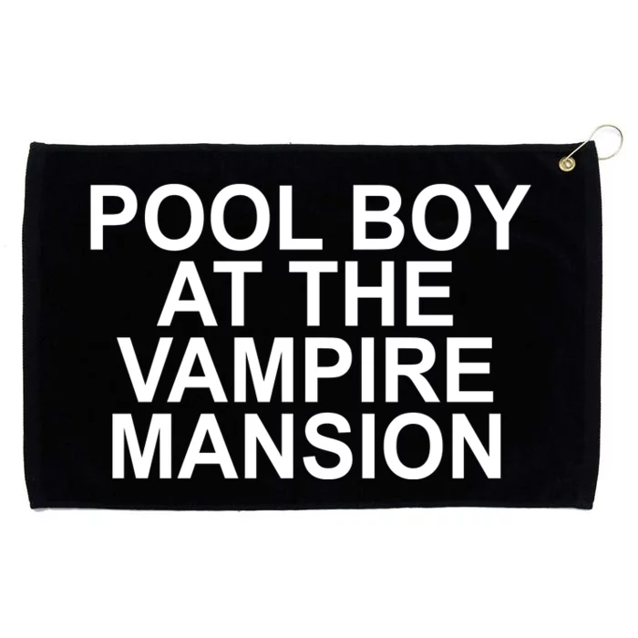 Pool Boy At The Vampire Mansion Grommeted Golf Towel