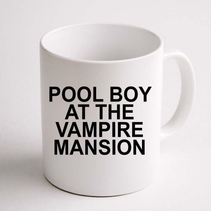 Pool Boy At The Vampire Mansion Front & Back Coffee Mug