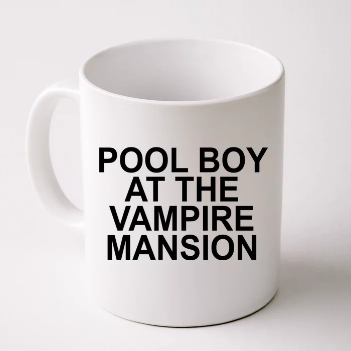 Pool Boy At The Vampire Mansion Front & Back Coffee Mug