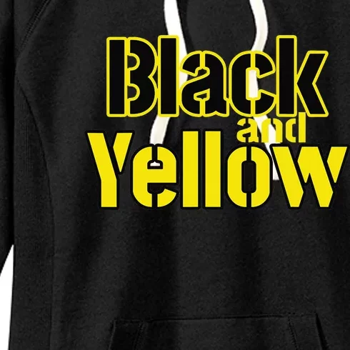 Pittsburgh Black and Yellow Pennsylvania Women's Fleece Hoodie