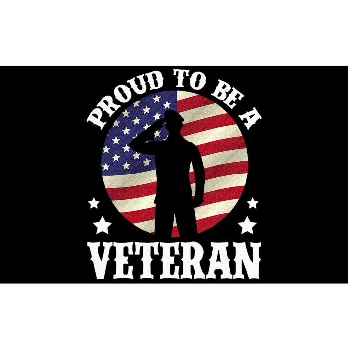 Proud Be A Veteran Of The USA Veteran Veterans Day Bumper Sticker