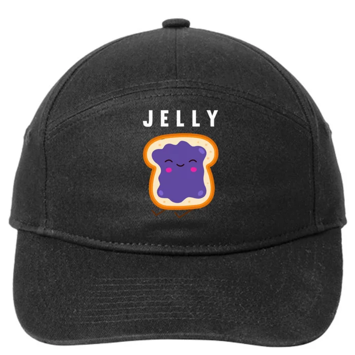 Peanut Butter And Jelly Best Friend Matching 7-Panel Snapback Hat