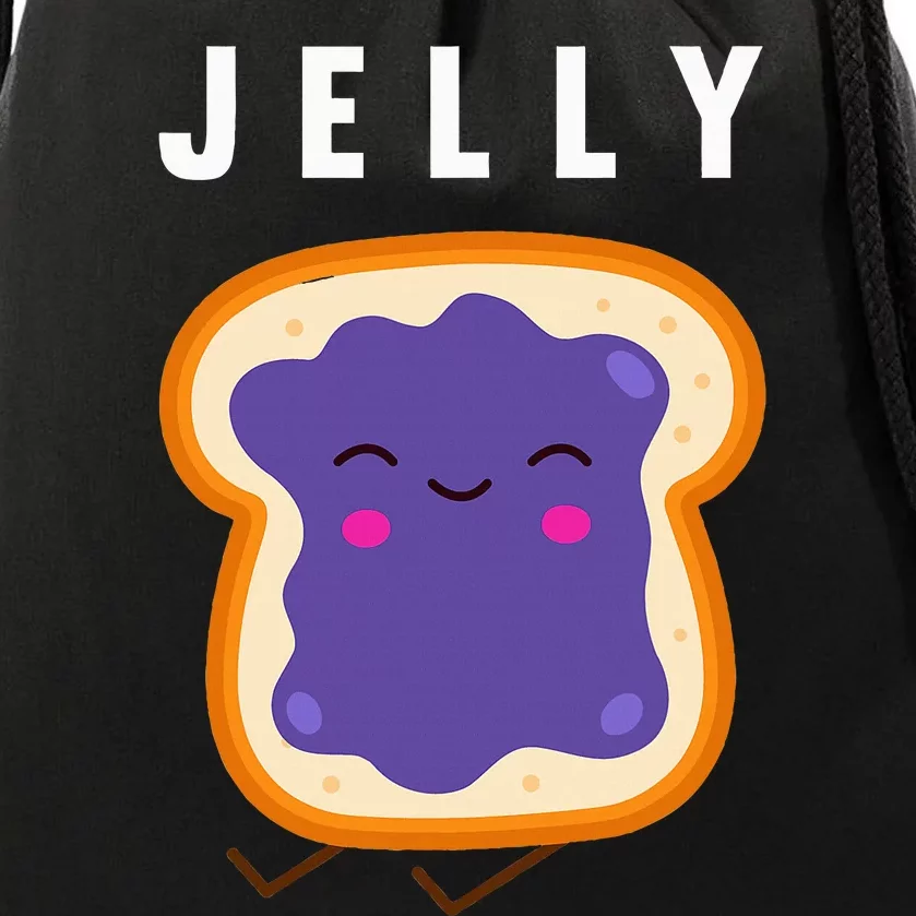 Peanut Butter And Jelly Best Friend Matching Drawstring Bag