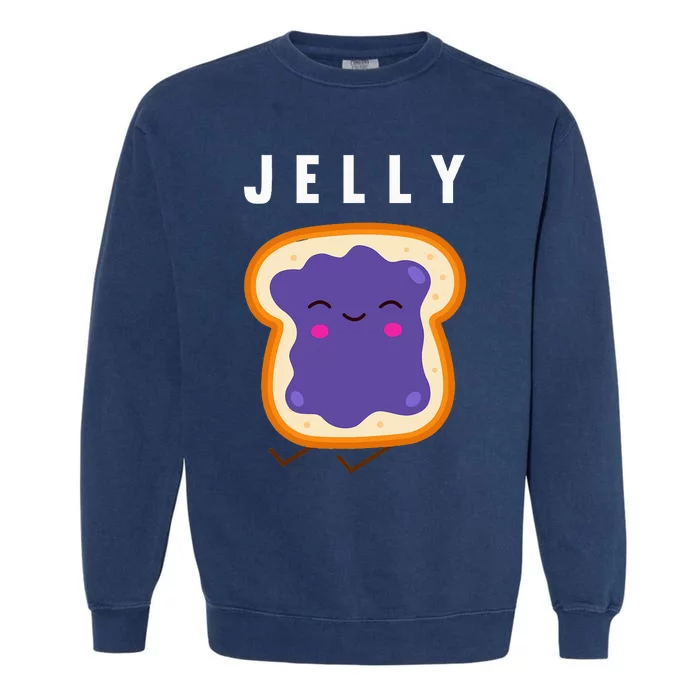 Peanut Butter And Jelly Best Friend Matching Garment-Dyed Sweatshirt