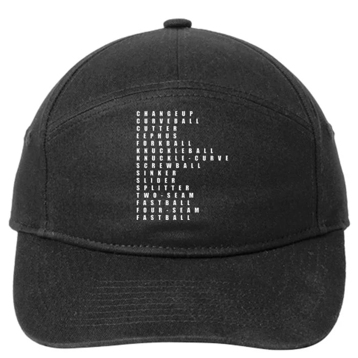 Pitcher Baseball Apparel Baseball 7-Panel Snapback Hat