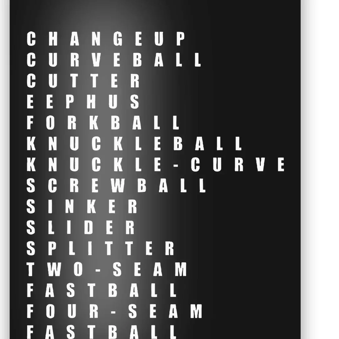 Pitcher Baseball Apparel Baseball Poster