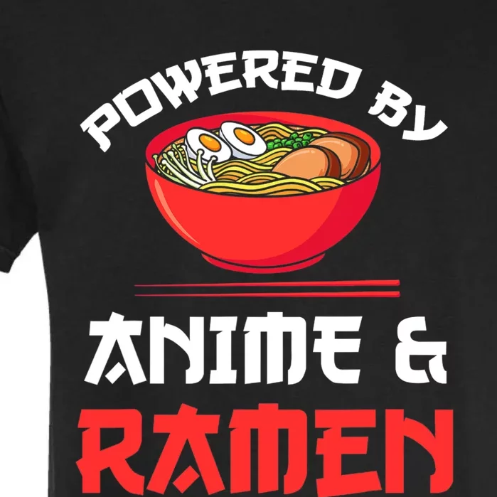 Powered By Anime & Ramen Merchandise Garment-Dyed Heavyweight T-Shirt