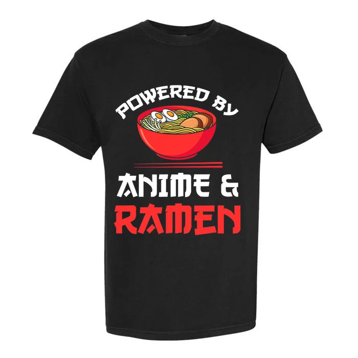 Powered By Anime & Ramen Merchandise Garment-Dyed Heavyweight T-Shirt