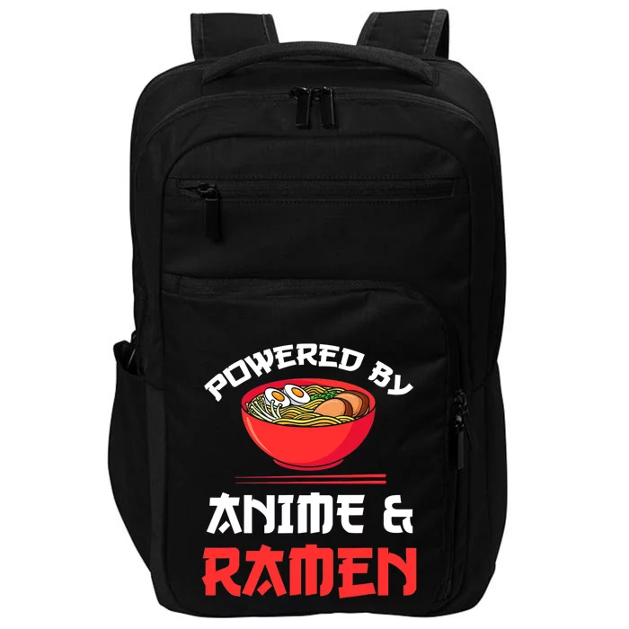 Powered By Anime & Ramen Merchandise Impact Tech Backpack