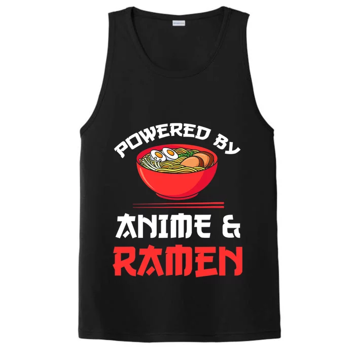 Powered By Anime & Ramen Merchandise Performance Tank