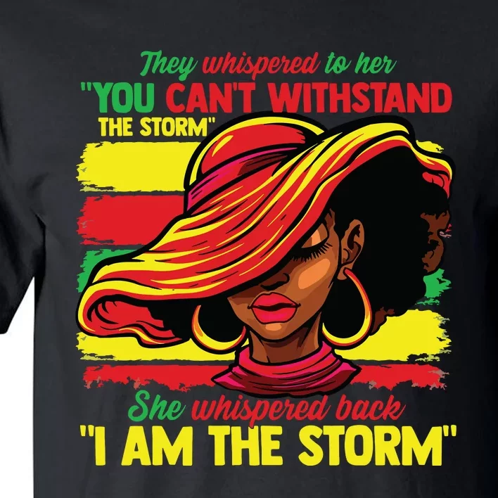 Proud Black African American Ladies Black History Month Tall T-Shirt