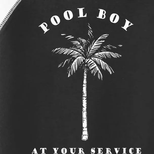 Pool Boy At Your Service Coconut Tree Funny Halloween Gift Toddler Fine Jersey T-Shirt