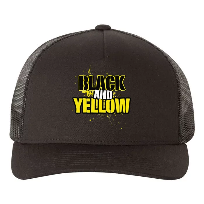 Pittsburgh Black and Yellow Pennsylvania Yupoong Adult 5-Panel Trucker Hat