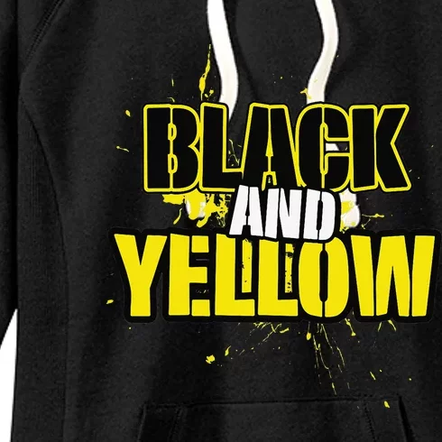 Pittsburgh Black and Yellow Pennsylvania Women's Fleece Hoodie