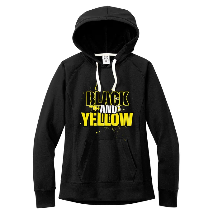 Pittsburgh Black and Yellow Pennsylvania Women's Fleece Hoodie