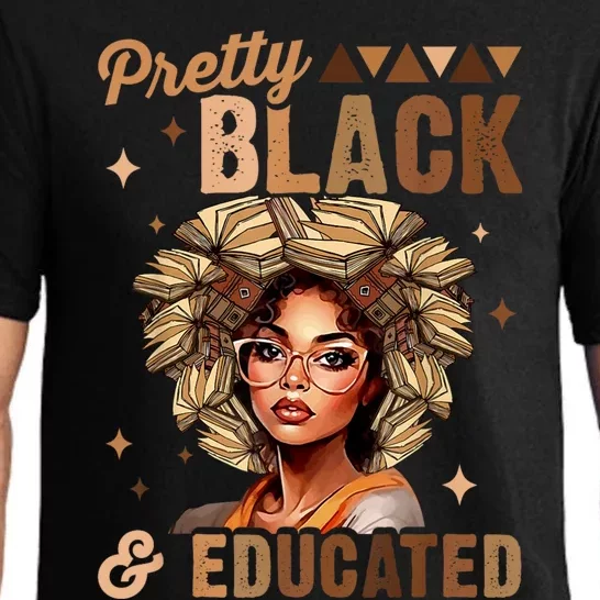 Pretty Black And Educated Black History Month Pajama Set