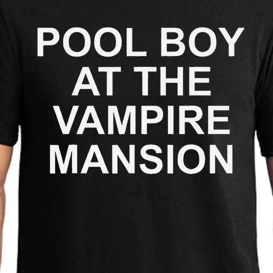 Pool Boy At The Vampire Mansion Pajama Set