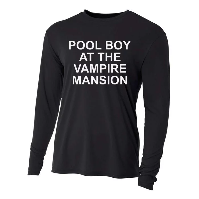 Pool Boy At The Vampire Mansion Cooling Performance Long Sleeve Crew