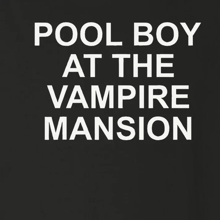 Pool Boy At The Vampire Mansion Toddler Long Sleeve Shirt