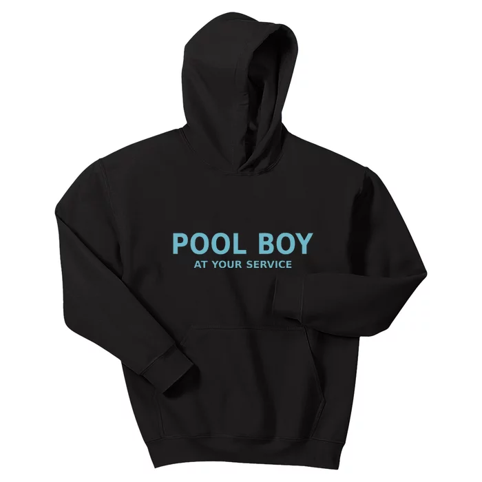 Pool Boy At Your Service Kids Hoodie