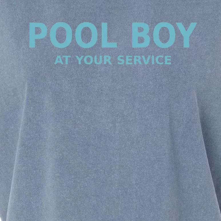 Pool Boy At Your Service Garment-Dyed Women's Muscle Tee