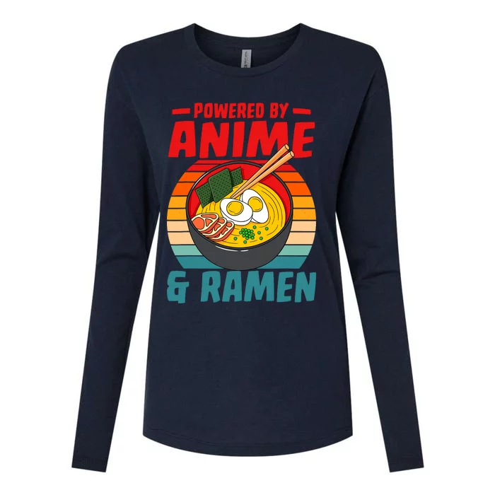 Powered By Anime & Ra Love Noodles Womens Cotton Relaxed Long Sleeve T-Shirt