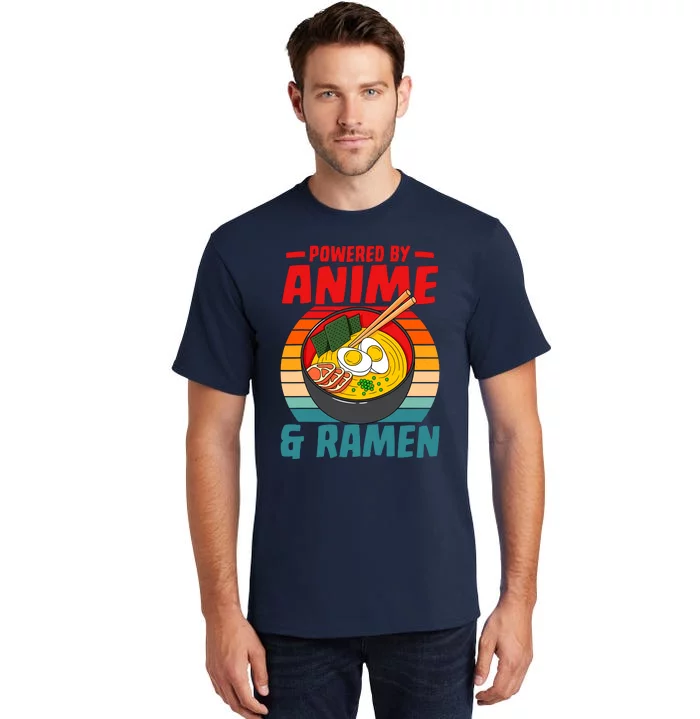 Powered By Anime & Ra Love Noodles Tall T-Shirt