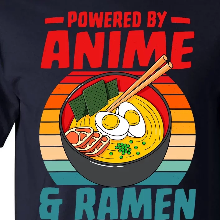 Powered By Anime & Ra Love Noodles Tall T-Shirt