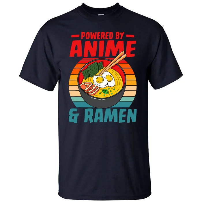 Powered By Anime & Ra Love Noodles Tall T-Shirt