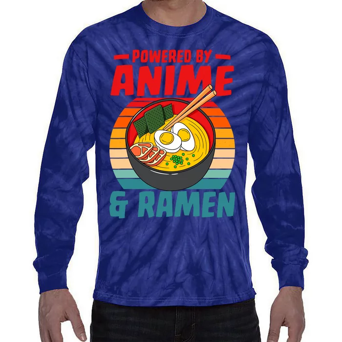 Powered By Anime & Ra Love Noodles Tie-Dye Long Sleeve Shirt