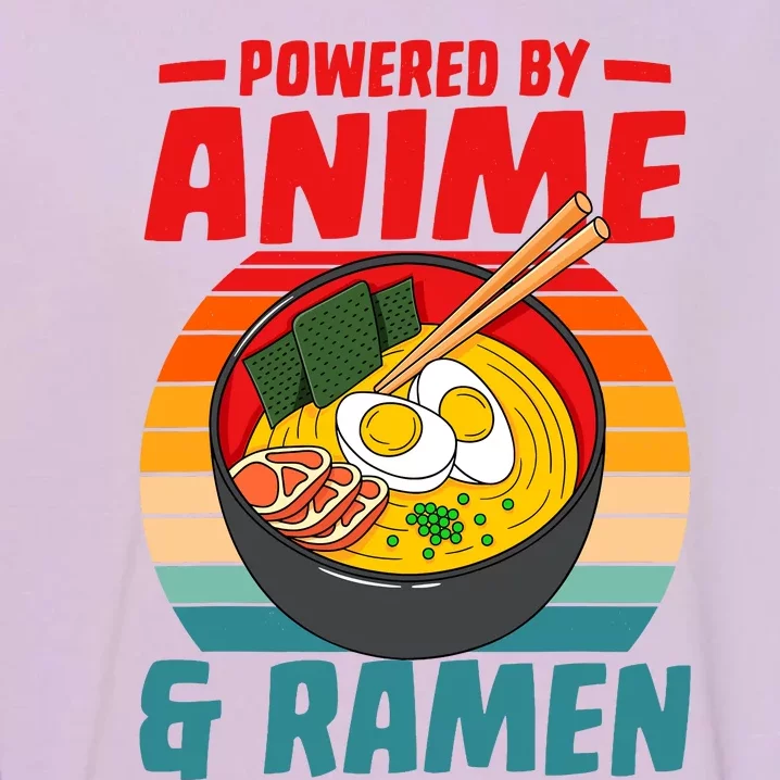 Powered By Anime & Ra Love Noodles Garment-Dyed Sweatshirt