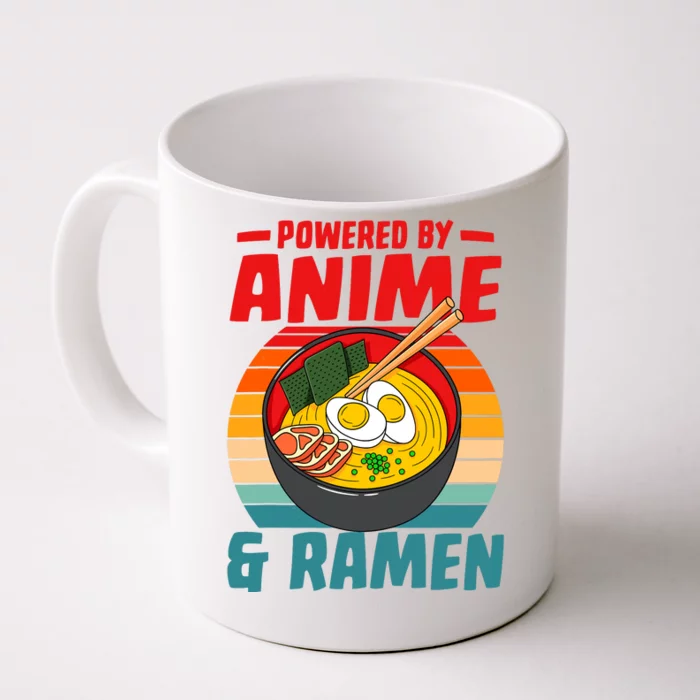 Powered By Anime & Ra Love Noodles Front & Back Coffee Mug