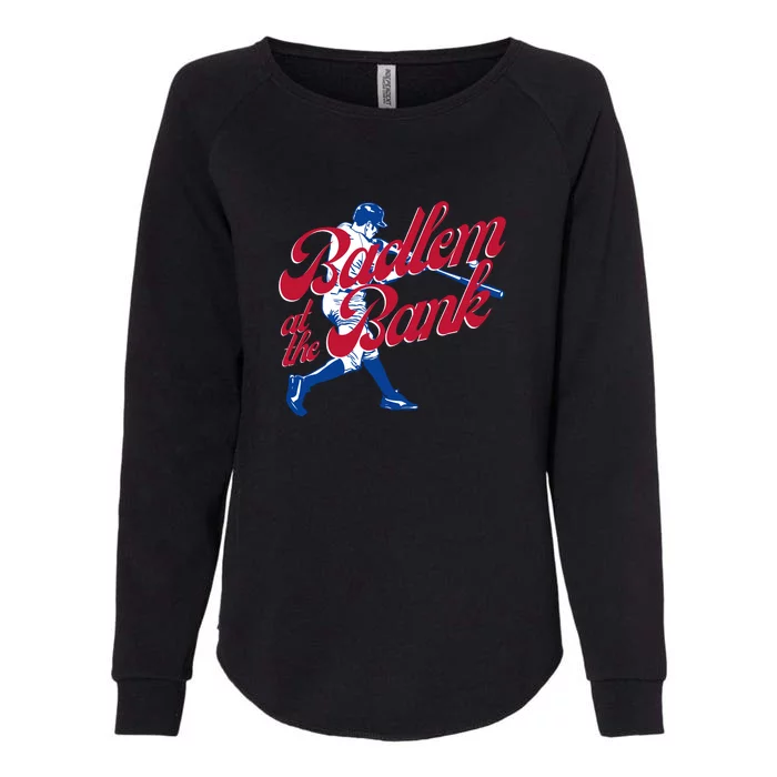 Philly Bedlam At The Bank Philadelphia Phillies Baseball Womens California Wash Sweatshirt