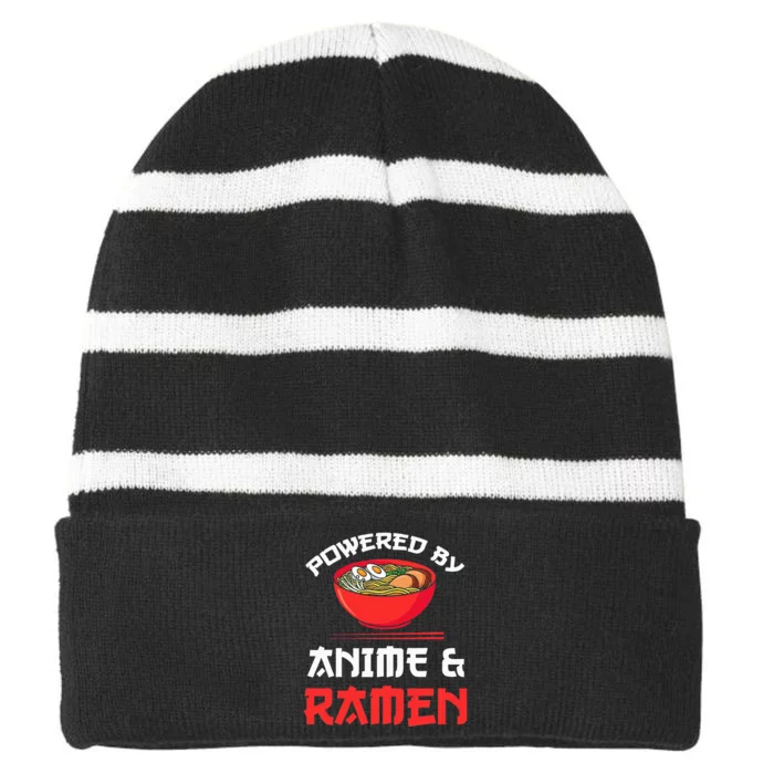 Powered by Anime & Ra Merchandise Striped Beanie with Solid Band