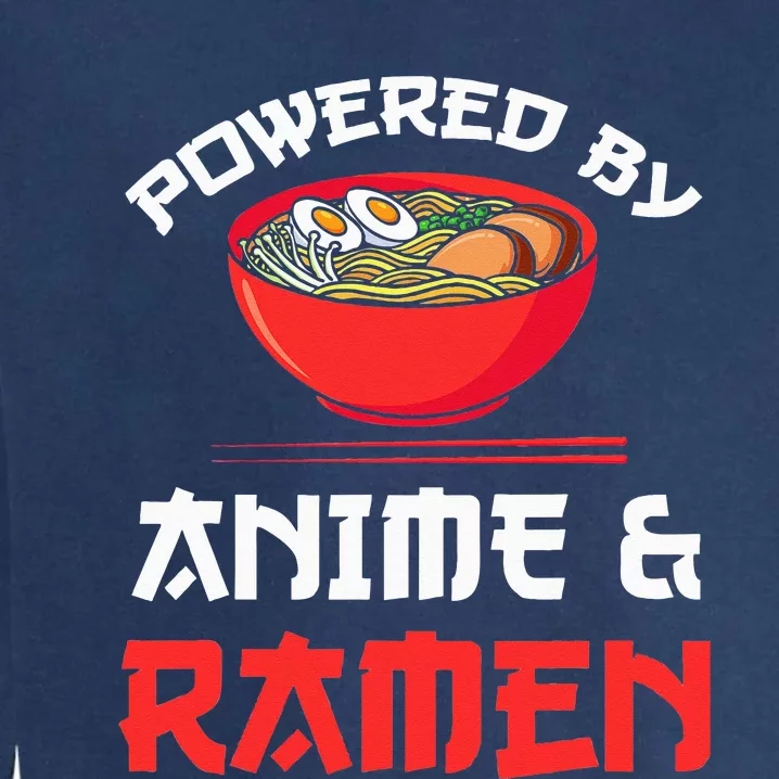 Powered by Anime & Ra Merchandise Garment-Dyed Sweatshirt