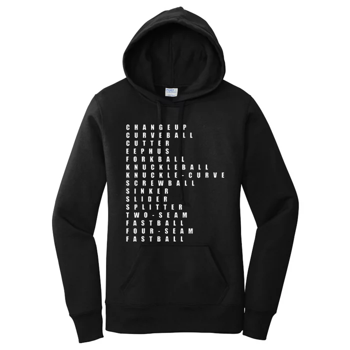 Pitcher Baseball Apparel Baseball Women's Pullover Hoodie