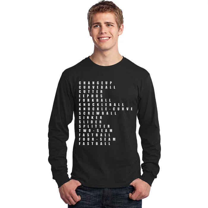 Pitcher Baseball Apparel Baseball Tall Long Sleeve T-Shirt