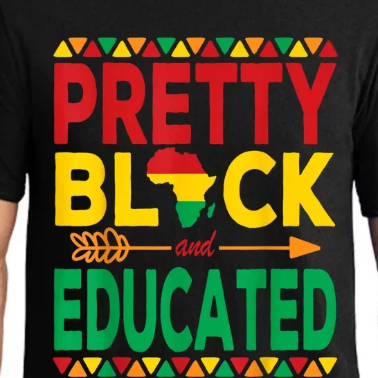 Pretty Black And Educated Black Strong African American Pajama Set