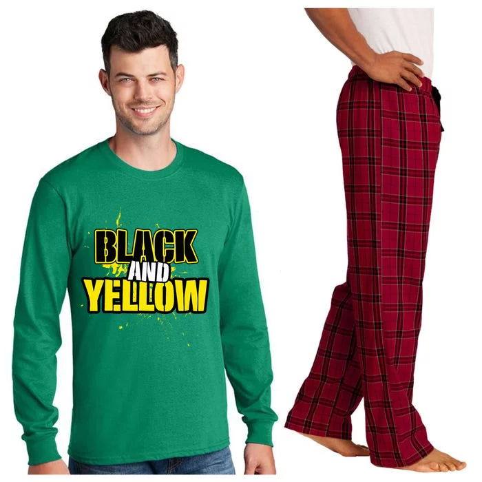 Pittsburgh Black And Yellow Pennsylvania Long Sleeve Pajama Set