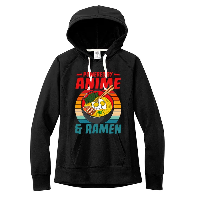 Powered By Anime & Ra Love Noodles Women's Fleece Hoodie