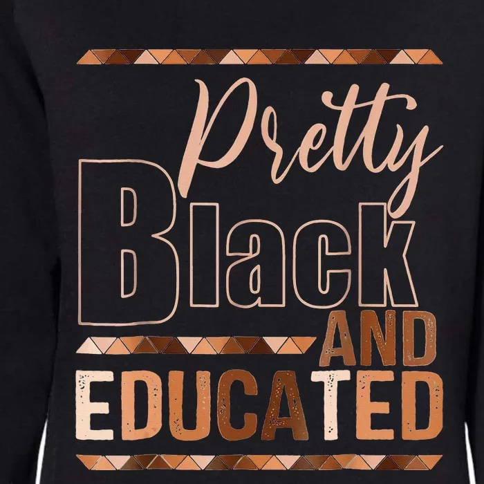 Pretty Black And Educated Bhm African Pride Womens California Wash Sweatshirt