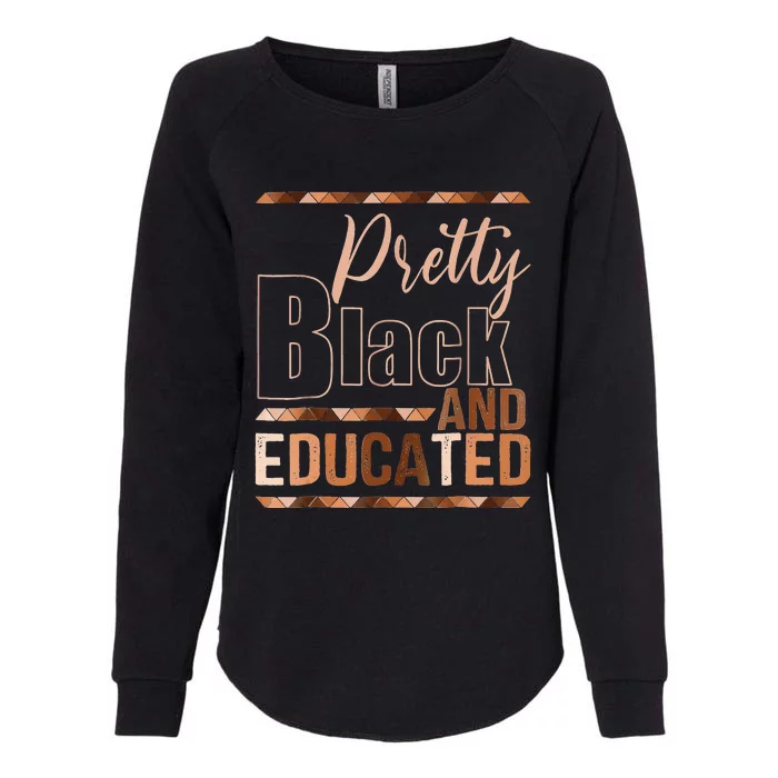 Pretty Black And Educated Bhm African Pride Womens California Wash Sweatshirt